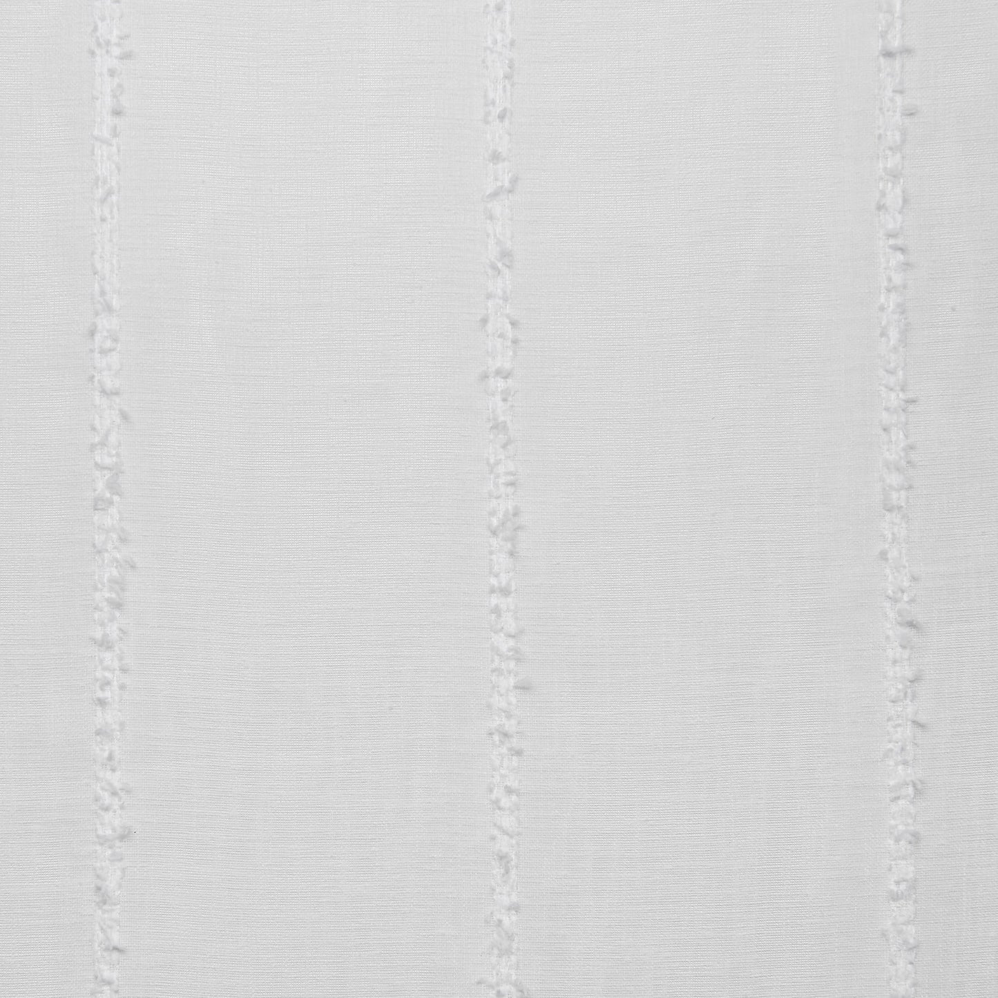 Curtains Santos Embellished Stripe Sheer Linen Rod Pocket Curtain Panel Pair, 54X96, Winter White