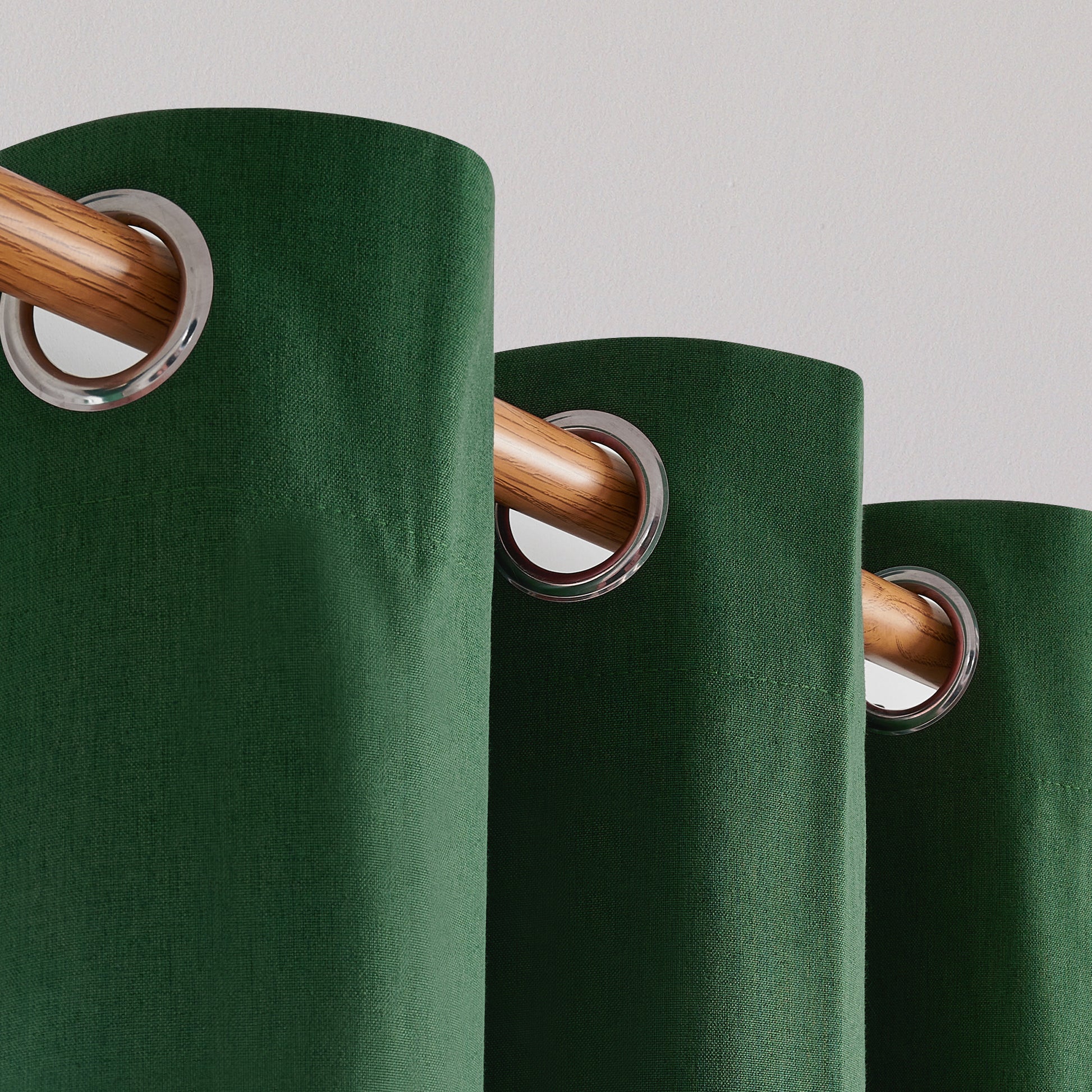 Thermal Insulated 100% Blackout Grommet Curtains, 63-Inch Length, Dark Forest, Set of 2 Panels (42W x 63L inches) for Bedroom Use