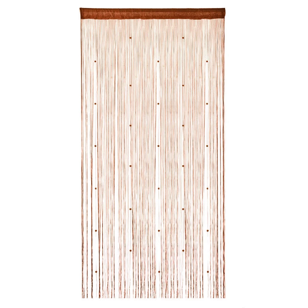 Crystal Beaded String Door Curtain - Decorative Bead Fringe Room Divider and Window Panel Drapes