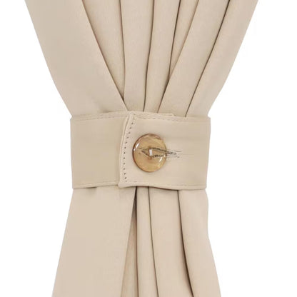 Beige Indoor/Outdoor Blackout Curtain Panel with Grommet Top - 100 x 84 inches (2.54 x 2.13 meters)