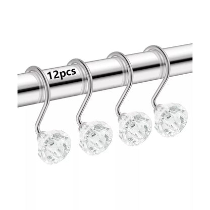 Shower Curtain Hook Rings Set (12 Count)