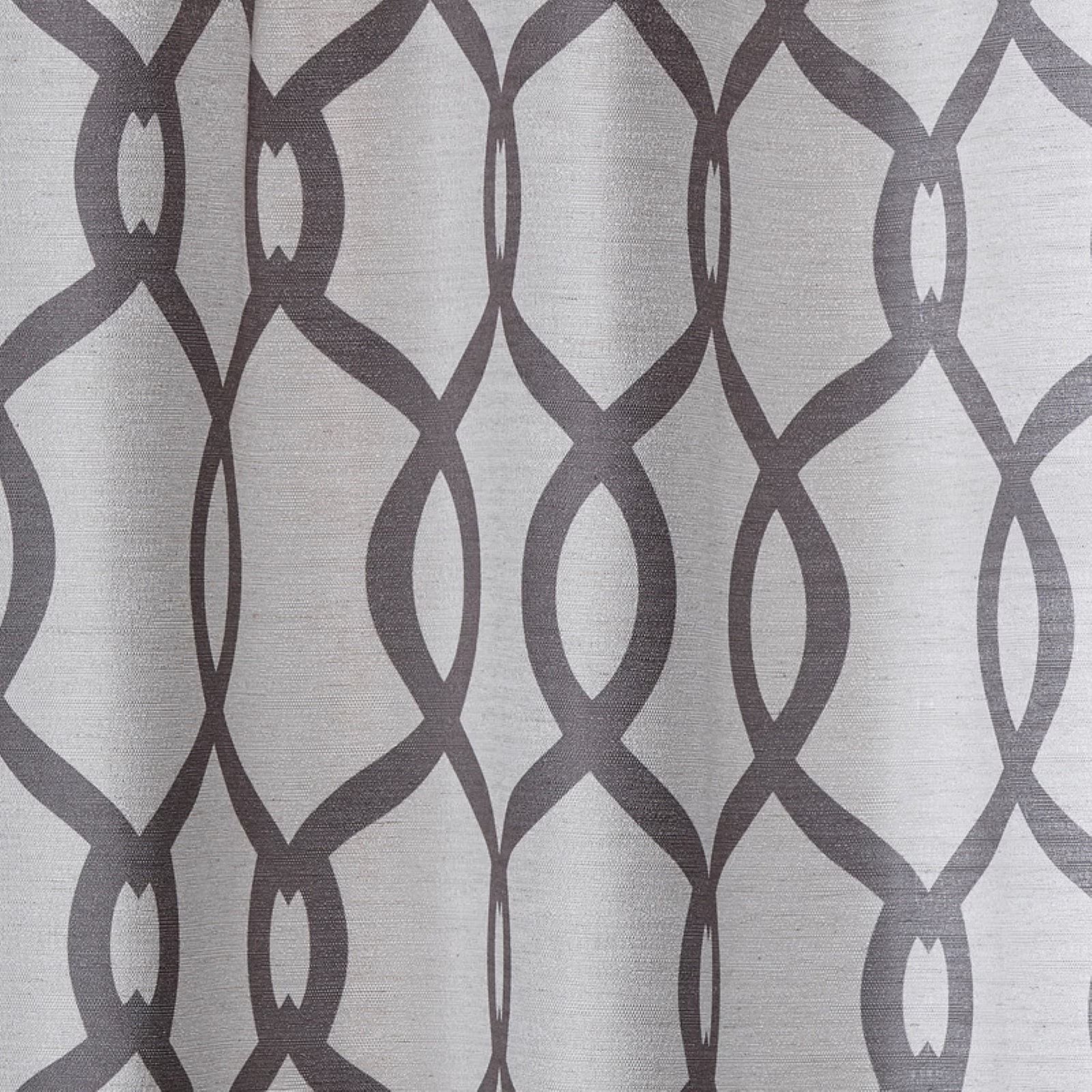 Kochi Light Filtering Linen Blend Grommet Top Curtain Panel Set, 54" x 63", Black Pearl